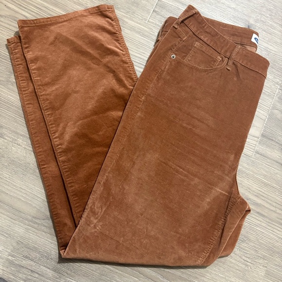 Old Navy Corduroy High Rise Ankle Flare Womens 16 Tall Brown Pants Boho Classic - Picture 10 of 11